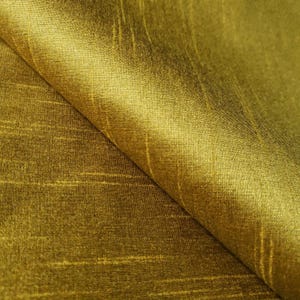 upioni Faux Silk Antique Electrum Gold Fabric 58" By The Yard | Rich Old Gold Two Tone for Historical Costumes, Drapes, and Royal Apparel