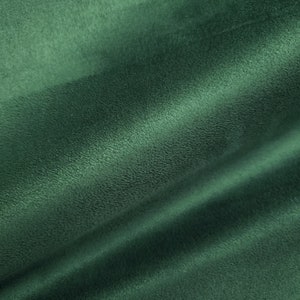 Hunter Green Suede Ultrasoft Upholstery Suede Fabric 58&quot;&quot; By The Yard Polyester Faux Leather Hyde