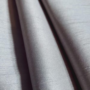 Dupioni Faux Silk Platinum Gray Fabric 58" By The Yard | Lustrous Light Silver for Modern Bridal Gowns, Formal Wear, and Costumes image 3