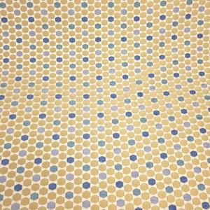 Multi Color Yellow Gold Blue Tile Brocade Fabric 54" By The Yard, Geometric Hexagon Honeycomb Upholstery Material for Chairs & Decor Bild 5