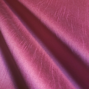 Dupioni Faux Silk Pink Raspberry Fabric 58&quot; By The Yard | Rich Magenta Two Tone Jewel Tone for Evening Gowns, Drapes, and Formal Events