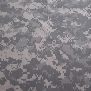 Gray UCP ACU Digital Camouflage Poly Cotton Fabric, 58" Wide Lightweight Broadcloth Military Print by the Yard