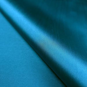Dress Fabric Mikado: Teal Blue Green Iridescent Sheen, Heavyweight Polyester, Structured Luxury | 58" Buy The Yard