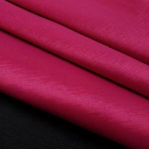 Fuchsia Pink Stretch Taffeta 56&quot; By The Yard Polyester Nylon Dress Taffeta
