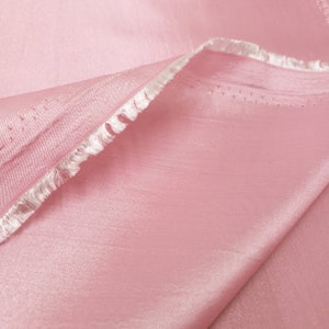 Ice Pink Taffeta Fabric 58" By The Yard Polyester Taffeta Baby Pink
