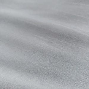 Dupioni Faux Silk Platinum Gray Fabric 58" By The Yard | Lustrous Light Silver for Modern Bridal Gowns, Formal Wear, and Costumes image 6