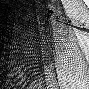 Black Hard Net Hex Mesh Fabric Stiff Crinoline Netting 60" By The Yard Peticoat Underskirt