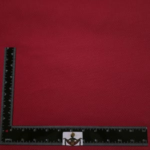 Red Cotton Pique Fabric by the Yard, 56" Wide Solid Drapery, 10oz Textured Honeycomb Upholstery Cloth for Pillows Cushions Curtains image 6