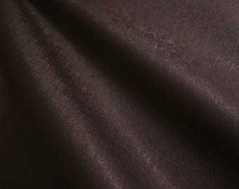 Brown Bronze Abstract Linework Textured Vinyl Fabric, 54" Wide, Mid Century Modern Woodgrain Texture Faux Leather by the Yard