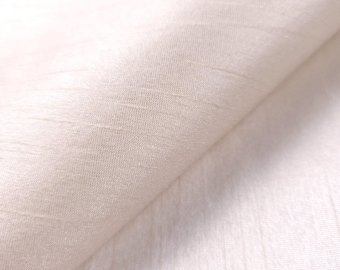 Dupioni Faux Silk Ivory Cream Fabric 58" By The Yard | Classic Off White Shantung Material for Wedding Dresses, Bridal Gowns, Drapes & Decor