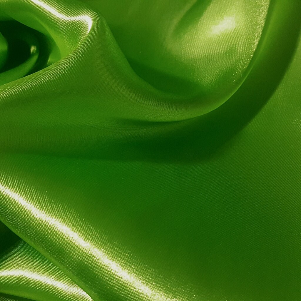 Lime Green Charmeuse Silk Fabric main image 0