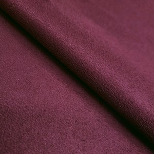 Burgundy Wine Ultrasoft Upholstery Suede Fabric 58&quot;&quot; By The Yard Polyester Faux Leather Hyde