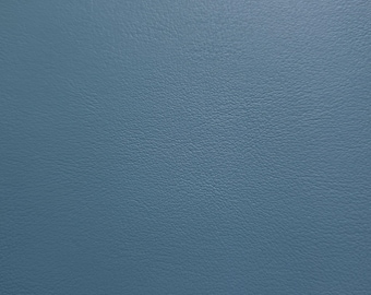 Sky Blue Automotive Vinyl Fabric, 54" Wide, Very Sturdy Heavyweight Rigid Faux Leather by the Yard