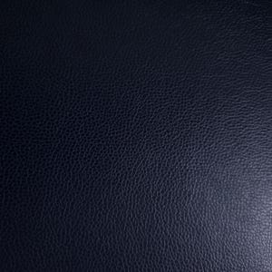 Navy Blue Glossy Smooth Pebble Grain Vinyl Fabric, 54" Wide, Cushioned Rich Navy Faux Leather by the Yard