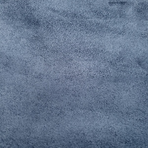 Navy Blue Denim Suede Ultrasoft Upholstery Suede Fabric 58&quot;&quot; By The Yard Polyester Faux Leather Hyde