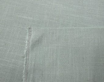 Pastel Mint Green Rustic Linen Fabric / 54" Wide / Rayon Blend / By The Yard
