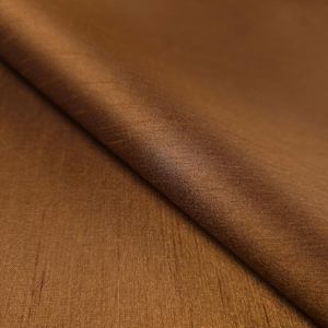 Antique Bronze Gold Dupioni Fabric | Faux Silk, 58" Wide