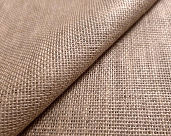Premium Tight-Weave Natural Jute Burlap Fabric / 40" Wide / Decorator & Upholstery Grade / By The Yard
