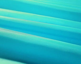 Turquoise Blue Polyester Lining Fabric, 58" Wide, By The Yard