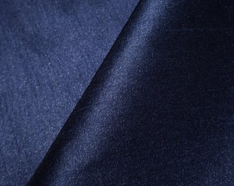 Midnight Navy Dupioni Silk Fabric main image 0