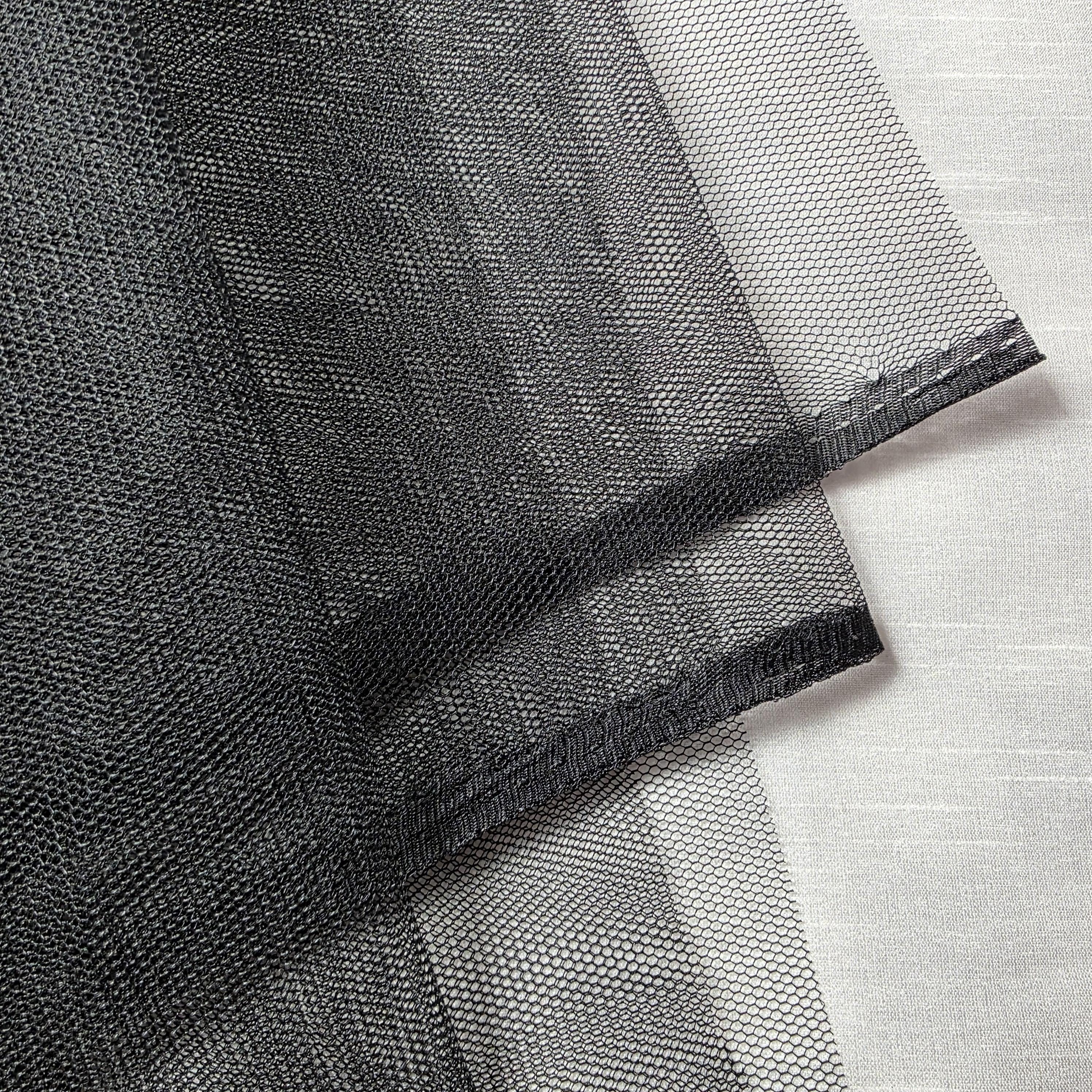 Hard Shape.net Black Hard Net Hex Mesh Fabric Stiff Crinoline Netting 60