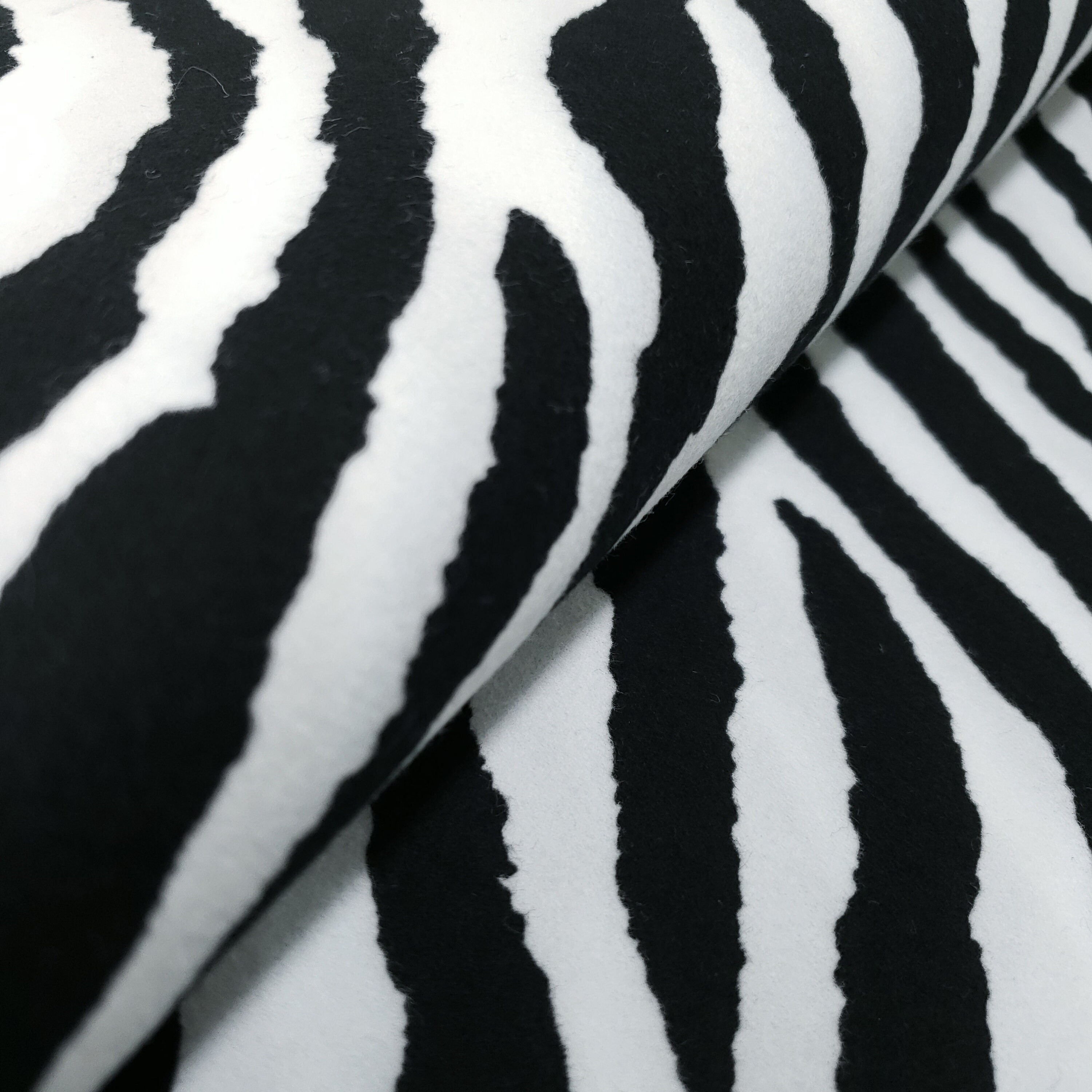 Black White Zebra Heavy Cotton Upholstery Velvet Fabric 58 Black White Zebra Heavy Cotton Upholstery Velvet Fabric 58