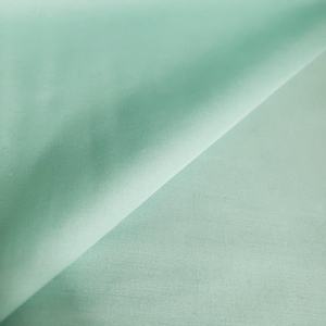 Solid Seafoam Mint Green Poly Cotton Fabric 58" By The Yard Aqua Green Cotton Blend Fabric image 1
