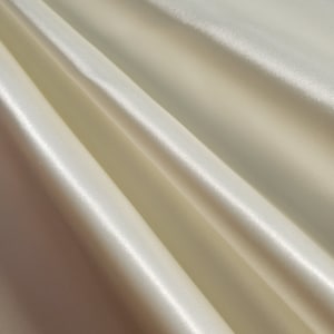 Heavy ivory Bridal Duchess Satin Fabric 58&quot; By The Yard Poly Satin