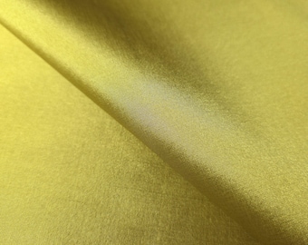 Celery Green Chartreuse Crisp Faux Silk Taffeta Fabric 58" By The Yard Luxury Drapery Dress Fabric