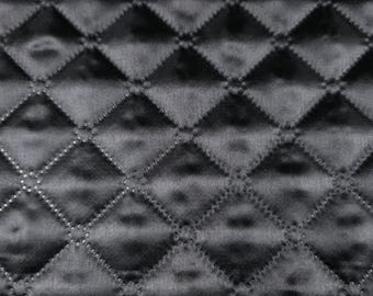 Black Taffeta QUILTED BATTING 1 inch diamond 58"
