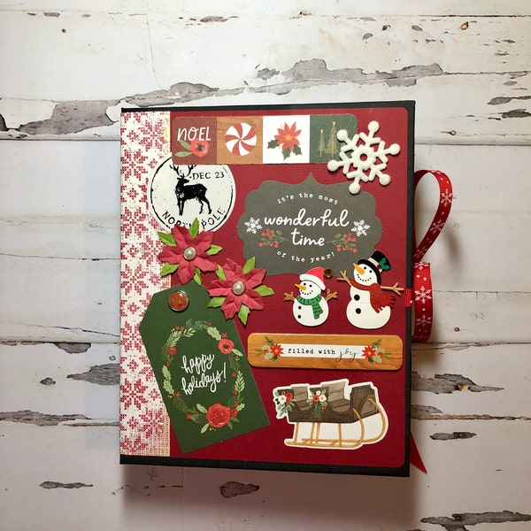 Classis Christmas Junk Journal Scrapbook