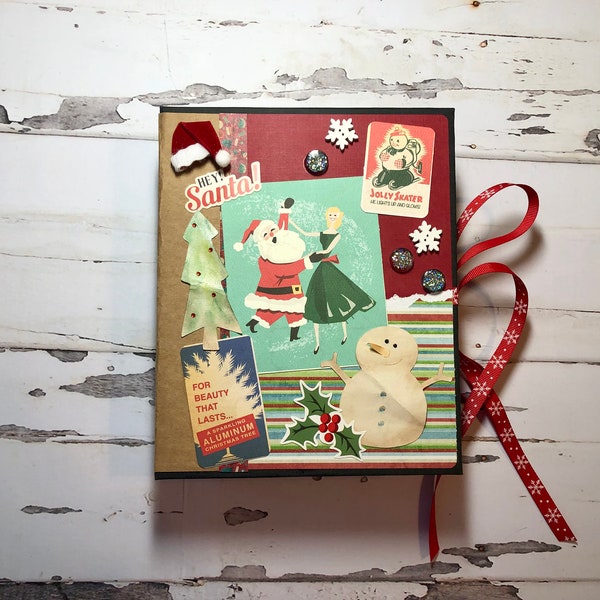 Vintage Style Christmas Junk Journal Scrapbook