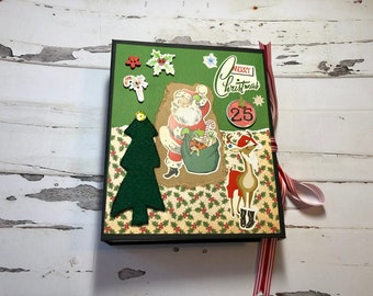 Retro Christmas Junk Journal Scrapbook