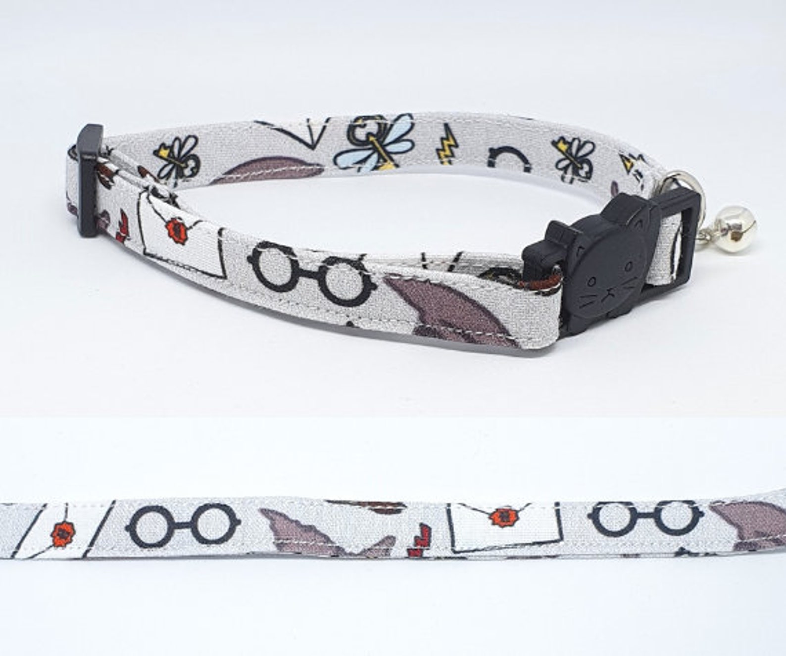 Harry Potter Cat Collar Printed Cat Collar Kitten Cat Etsy