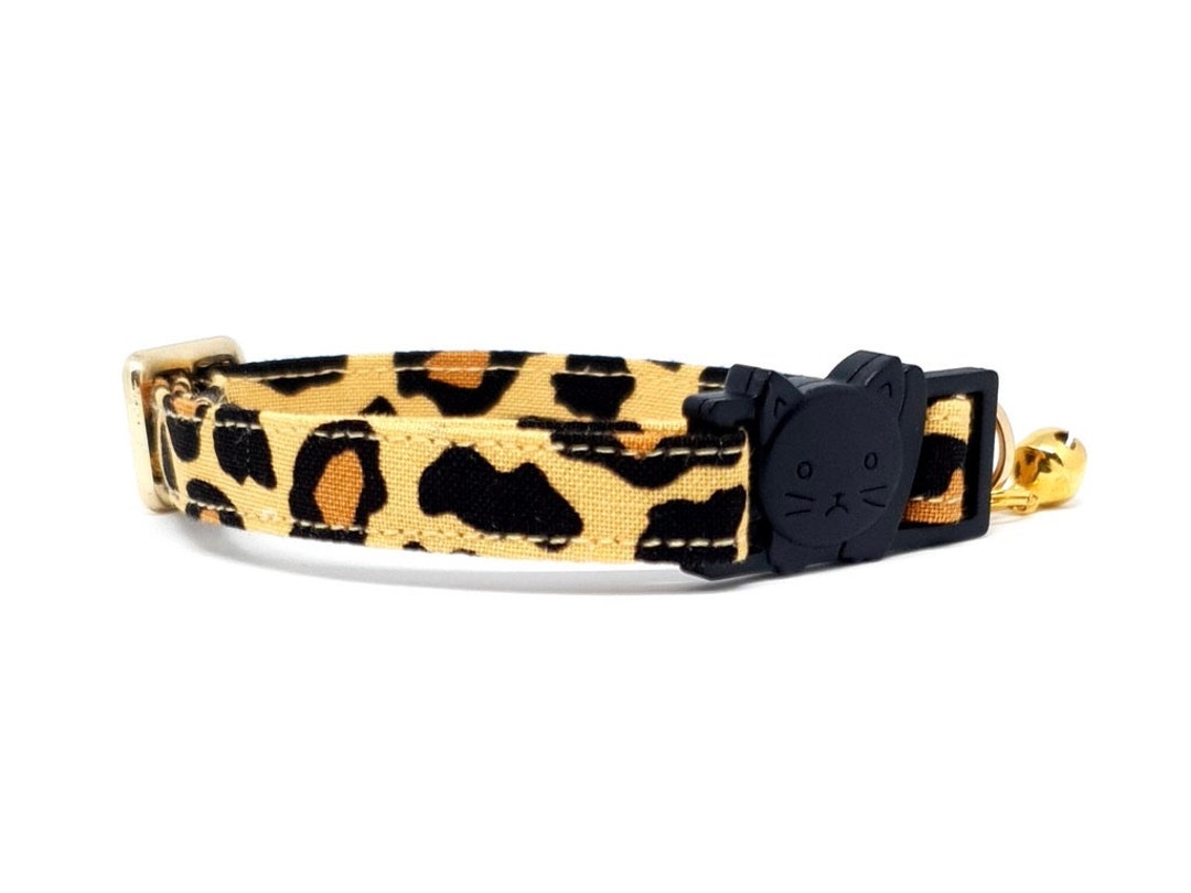 Leopard Print Cat Collar Printed Cat Collar Kitten Cat Etsy
