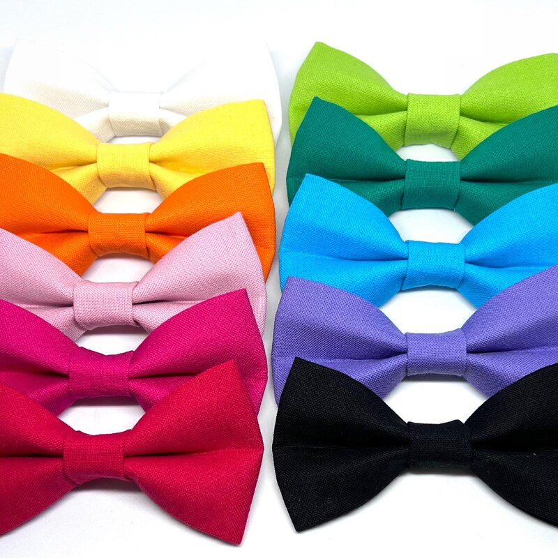 solid color bow ties