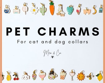 Pet Collar Charms - Cat Collar Charm, Dog Collar Charm, Pet Accessories, Cat Accessories, Fruit Charm, Bee Charm