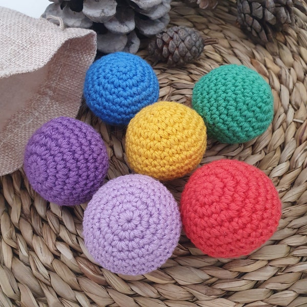 Crochet montessori pattern musical shaker , cute  sensorial ball , Montessori Toy , Montessori ball  , Baby crochet toy , handmade gift