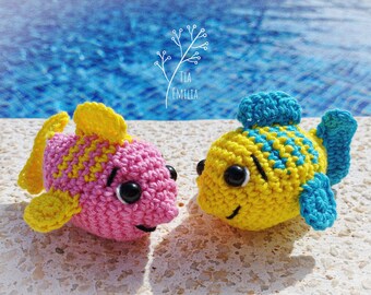 Colorful Crochet Fish Pattern: DIY Amigurumi Tutorial for Fun , Instant Download Crochet Fish Pattern - Easy DIY Tutorial