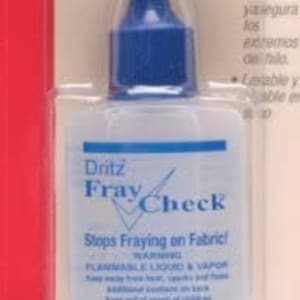 Dritz Fray Check w/ Fabric Guide Applicator Tip, .75 oz 