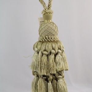 Large Tieback Tassel  / Curtain Tassel / Drapery Tassel / Light Green / Tieback