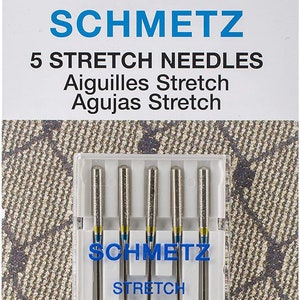 Schmetz Stretch Machine Needles, Size 14/90 5 per package - Sewing machine needles