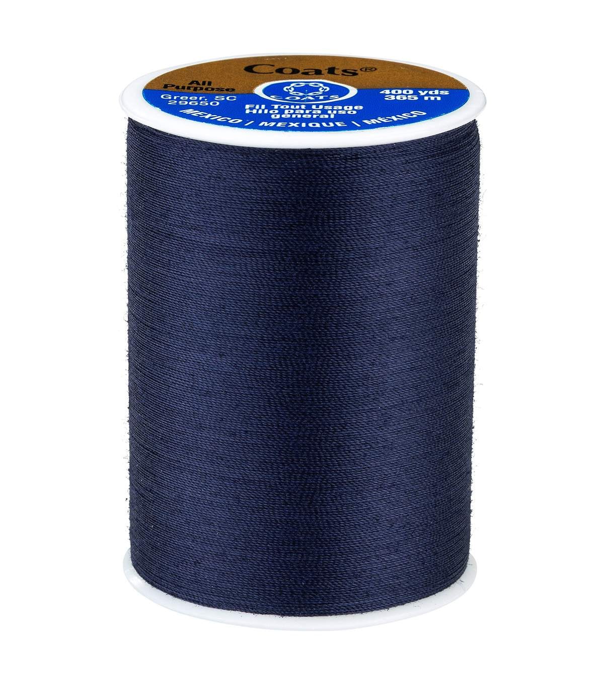 Navy Coats and Clark All Purpose Thread 400 Yard Spool / One Spool 