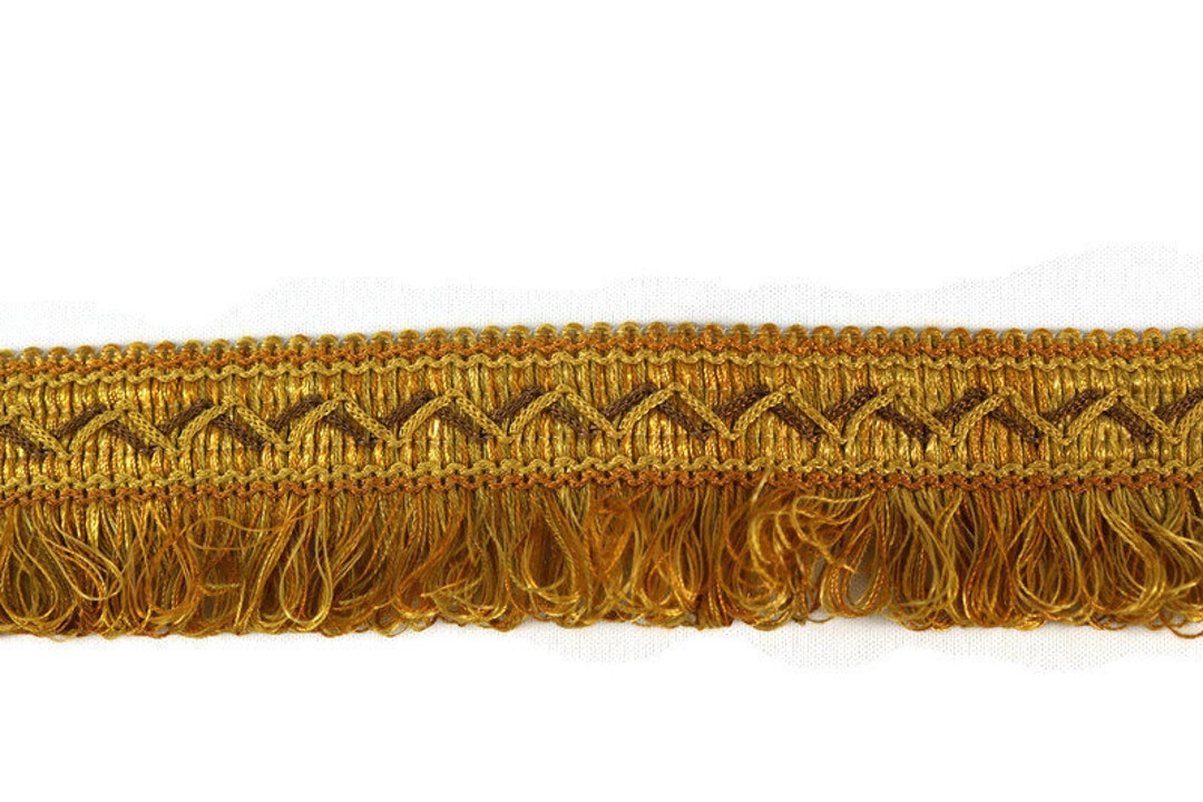 Vintage Gold / Yellow Tassel Trim / by the Yard / Home Decor / Fringe