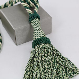 Vintage Small Rope Tassels Decorating Trim Cord Mini Acid Lime Pea Green  Fringe Tassels One Piece Fancy Shabby Decor Drapery Curtain Holder 