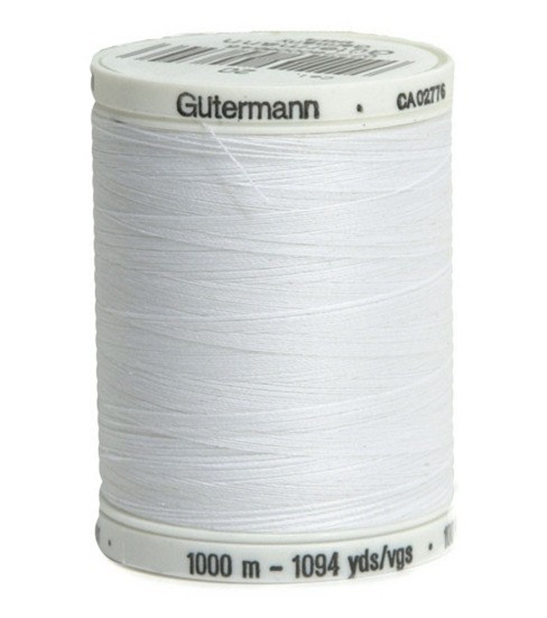 Gutermann Sewall Thread 1000 Meter / 1094 Yards White / Etsy