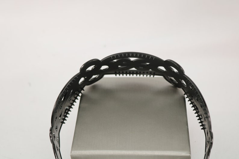 DIY Black Plastic Headband With Teeth / 2'' Wide / Etsy