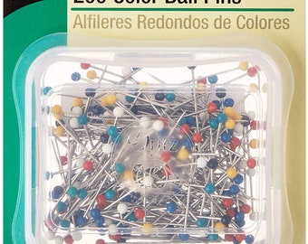 Dritz 79 Color Ball Pins, 1-1/16-Inch (200-Count)