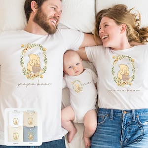 Winnie the Pooh matching family birthday shirts, Girl 1st birthday shirt, First birthday party, Classic winnie the pooh, personalized custom