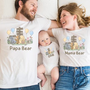 Winnie the Pooh matching family birthday shirts, 1st birthday shirt, First birthday party, Classic winnie the pooh, personalized custom
